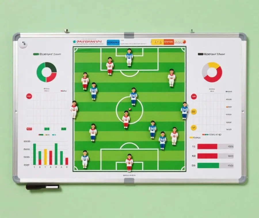 球队实力对比与战术分析示意图