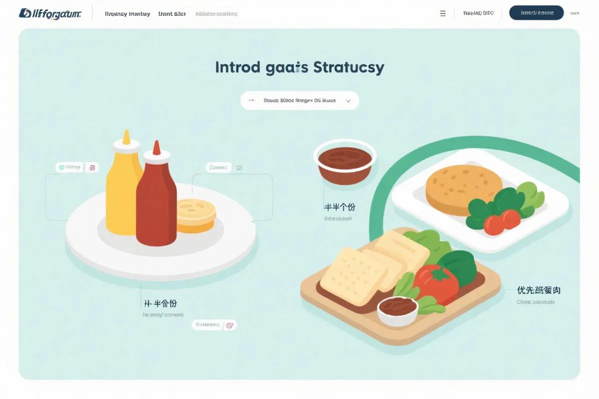 球场点餐策略示意：酱料分开、碗装搭配、无糖饮品的选择